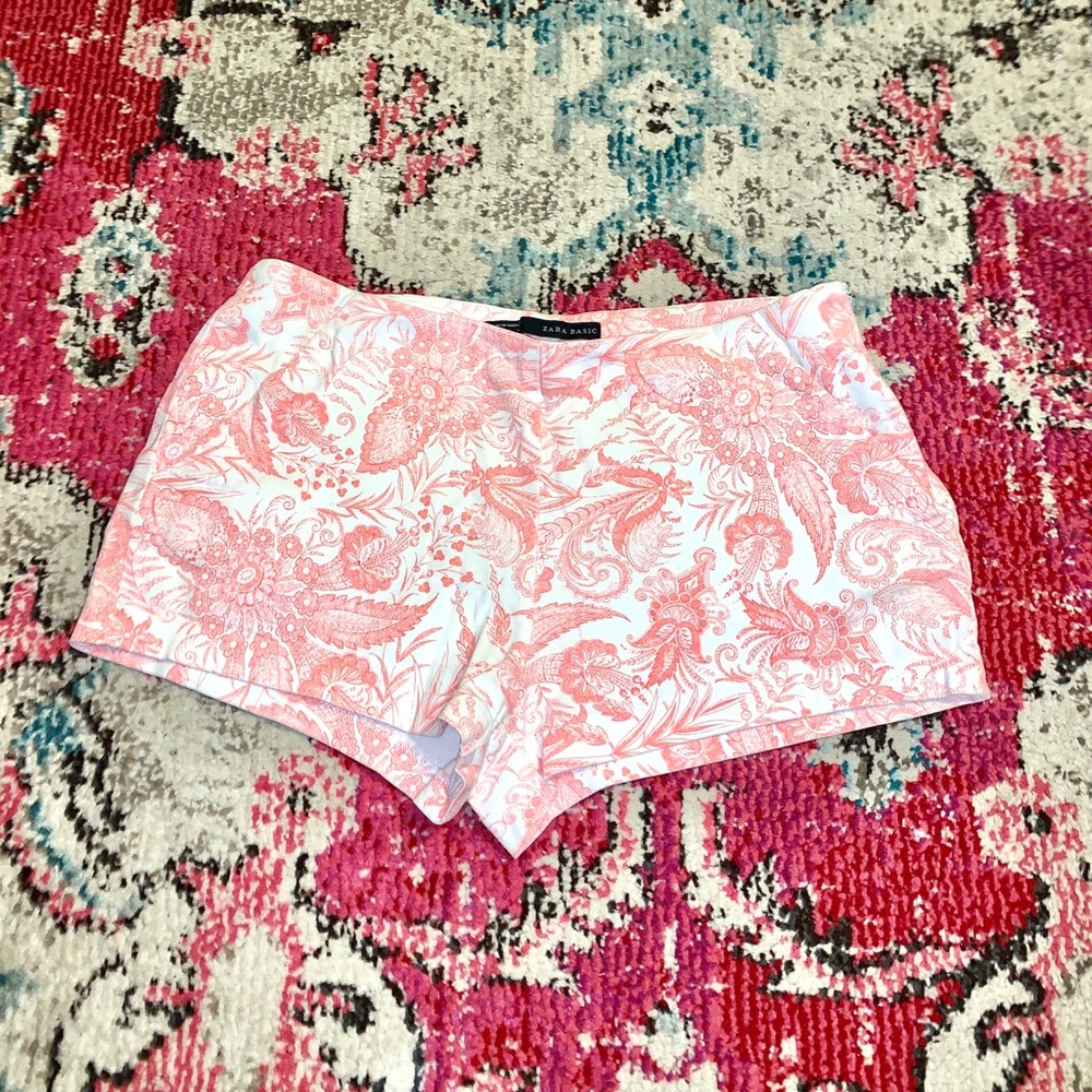 Zara paisley shorts